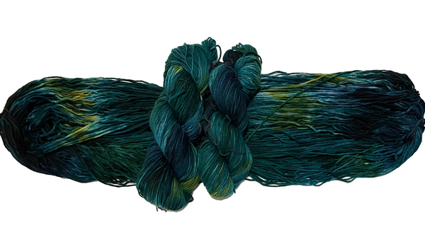 Dark Tropicals DK Weight Hand Dyed Cashmere Yarn